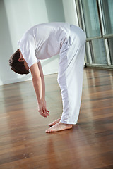 Image showing Man Practicing Yoga Exercise