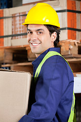 Image showing Foreman Working At Warehouse