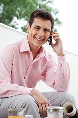 Image showing Executive On Phone Call