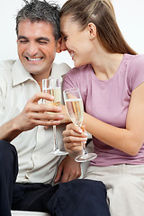 Image showing Couple Having Champagne