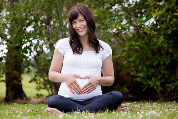 Image showing Portrait of Happy Pregnant Woman