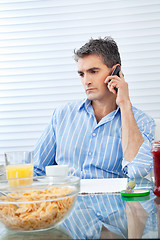 Image showing Man On Phone Call