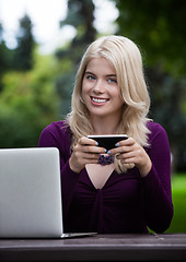 Image showing Young Woman with Smart Phone