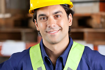 Image showing Young Foreman Smiling