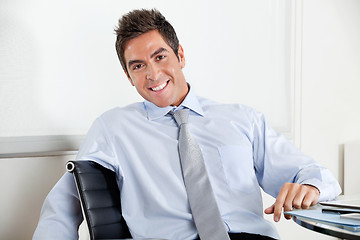 Image showing Handsome Young Businessman Smiling