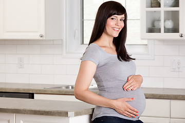 Image showing Portrait of Pregnant Woman in Third Trimester