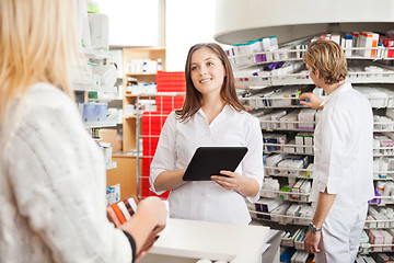 Image showing Pharmacist with Digital Tablet