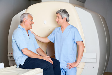 Image showing Senior Patient With Technician