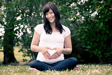 Image showing Portrait of Happy Pregnant Woman