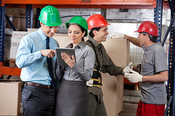 Image showing Supervisors And Foremen At Warehouse