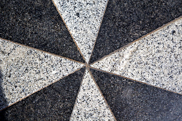 Image showing   abstrac black white pavement  in   spain lanzarote africa