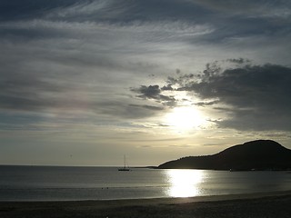 Image showing sun set on stokkøya