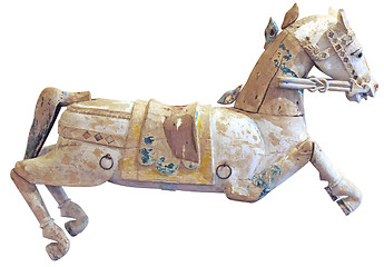 Image showing Old wooden horse