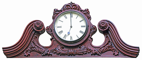 Image showing Wooden wall clock