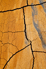 Image showing  lanzarote  spain texture abstract  dry sand 