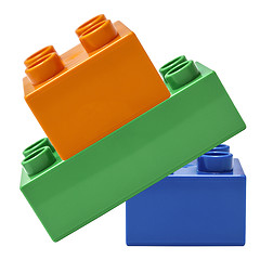 Image showing Colorful building blocks