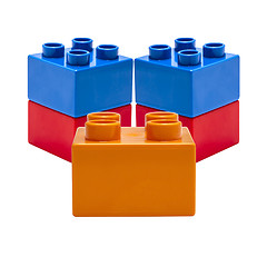 Image showing Colorful building blocks