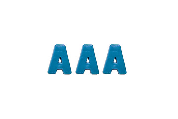 Image showing Letter magnets  AAA