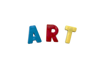 Image showing Letter magnets  ART