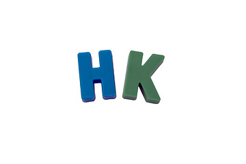 Image showing Letter magnets  HK