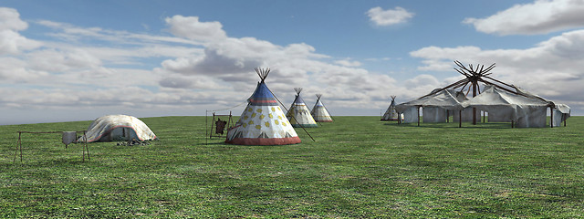 Image showing Native American Village