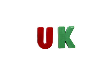 Image showing Letter magnets UK