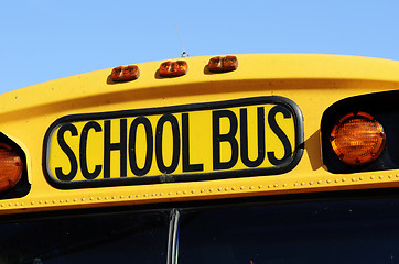 Image showing front of a yellow school bus