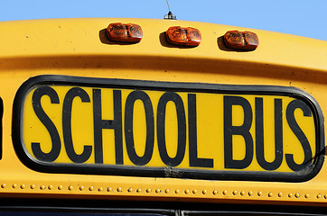 Image showing front of a yellow school bus