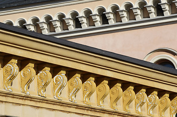 Image showing architectural details, cornices and windows