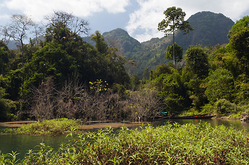 Image showing Chiew Lan Lake (Rajjaphapa Dam), Thailand