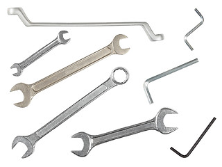 Image showing Wrenches set