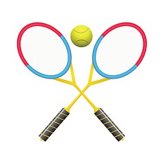 Image showing tennis rackets