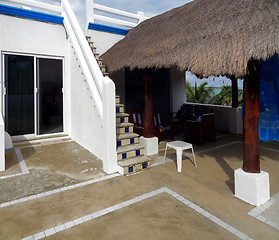 Image showing mexican roof terrace