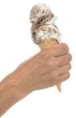 Image showing Ice Cream in Hand Cutout