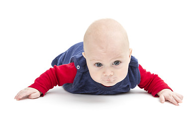 Image showing toddler crawling to camera