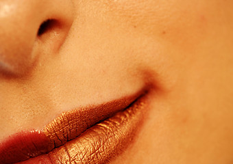 Image showing bright lips