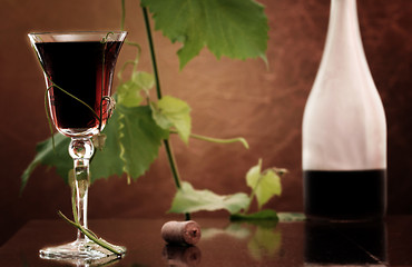 Image showing Red wine