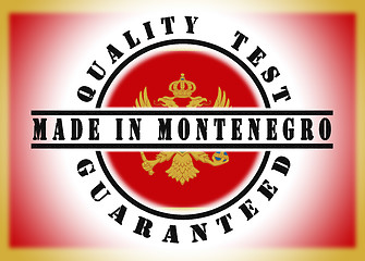 Image showing Quality test guaranteed stamp 