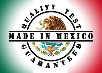 Image showing Quality test guaranteed stamp 