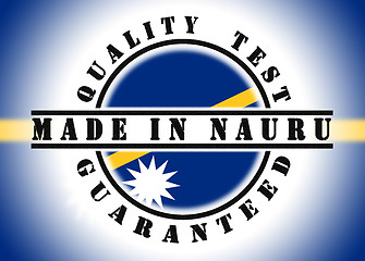 Image showing Quality test guaranteed stamp 