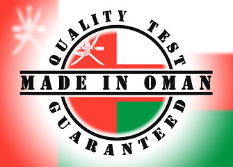 Image showing Quality test guaranteed stamp 