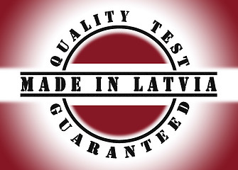 Image showing Quality test guaranteed stamp 