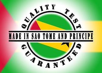 Image showing Quality test guaranteed stamp 