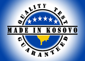 Image showing Quality test guaranteed stamp 