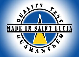 Image showing Quality test guaranteed stamp 