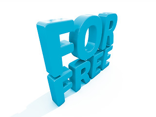 Image showing 3d words for free