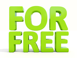 Image showing 3d words for free