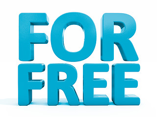 Image showing 3d words for free