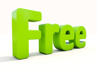 Image showing 3d word free