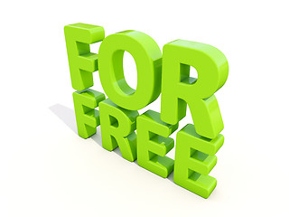 Image showing 3d words for free